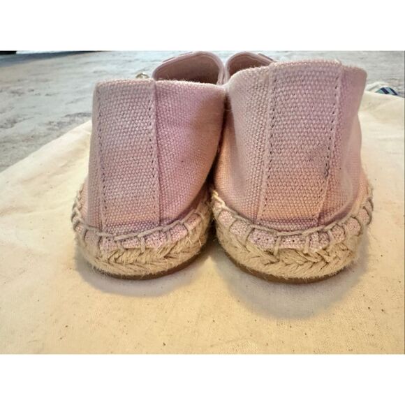 Tory Burch Weston Canvas Flat Espadrilles in Seashell Pink Size 8 - Picture 7 of 7